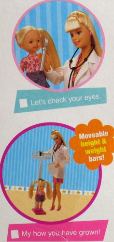 Muñecas Barbie y Kelly Carrera Doctor Infantil miniatura 6