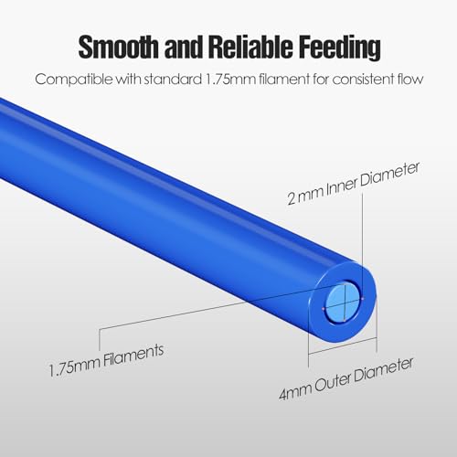 HANGLIFE Bowden Tube Kit, PTFE Tube for 1.75mm Filament with PC4-M10 & PC4-M6 Tubing Connectors, Cutter Included – 3D Printer Accessories for Creality Ender 3/3 Pro/3 V2/5/5 Pro/CR 10 & More - Image 5