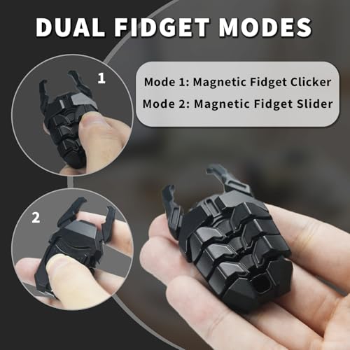 Beetle Fidget Toys Adults, Metal Fidget Toys Fidget Clicker, Creative Beer Bottle Opener, Office Executive Desk Toy for Stress Relief, Anxiety & ADHD, Focus Tool for Men & Women (Black) - Image 4