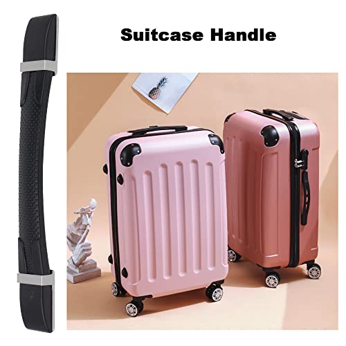 Image of Suitcase Luggage Handle Holder Strap Grip Handle 10.43 inch with Mounts Black B120,Two Inner Hole Distance: 190mm /7.48 inch, Two Outer Hole Distance:245mm /9.65 inch