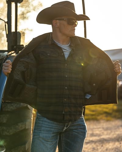 Image of Venado Concealed Carry Vest for Men - Heavy Duty Canvas - Conceal Carry Pockets