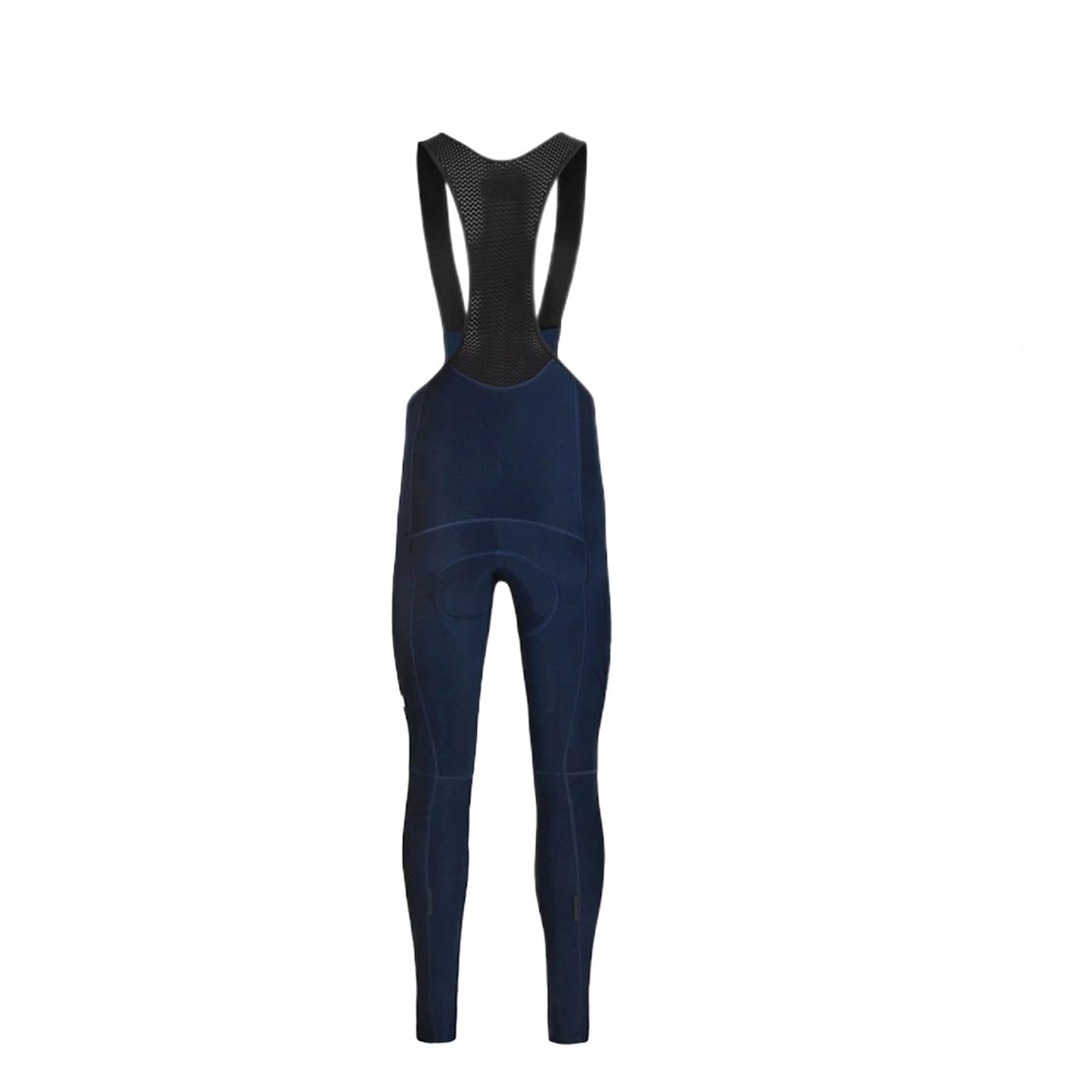 Culote con Tirantes Babero de Ciclismo for Hombre, Pantalones Largos Profesionales for Bicicleta de otoño/Invierno, Tirantes de Alta Comodidad elástica for Bicicleta de Carretera(Deep Blue,S)