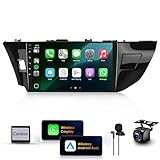 8Core 4+64G Car Stereo for Toyota Corolla 2014-2017 Car Radio Wireless Carplay Android Auto,10.1' 1280*720P IPS Touch Screen,Android Radio for Corolla/GPS/WiFi/32EQ DSP/59UI/Bluetooth5.0/Backup Camera