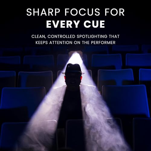 Image of CHAUVET DJ - Followspot 200ST Portable LED Follow Spot Light | 200W Cool White Tight Beam W /Crisp Edge | Mechanical Iris + Built-in CTO Filter | Backlit Silicone Buttons | DMX Control for Stages