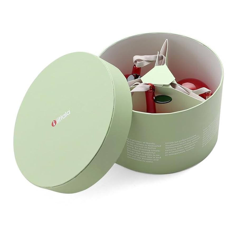  イッタラ グラスアップル オーナメント 緑とクリア 6点 イッタラ グラスアップル オーナメント 緑とクリア 6点