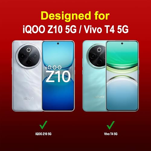 Image of Zapcase Back Case Cover for iQOO Z10 5G | Compatible for iQOO Z10 5G Back Cover | Liquid Silicon Magic Case with Camera Protection | Red