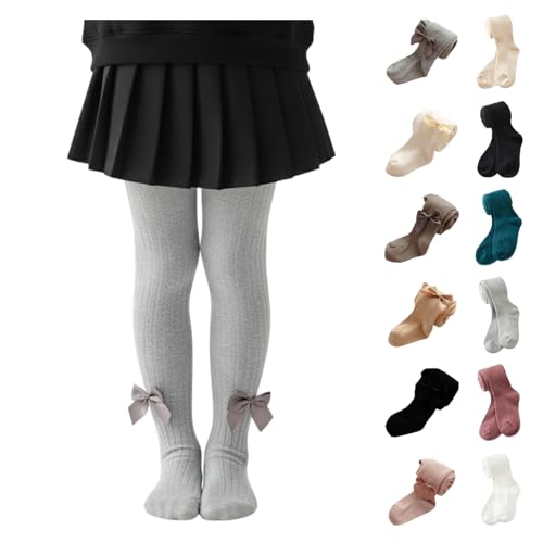YCBMINGCAN Strumpfhose Mädchen mit Schleife, Baby Strumpfhosen...