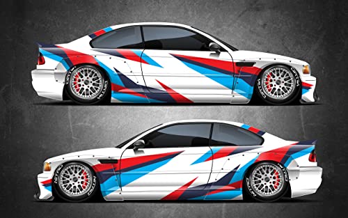 Car Side Vinyl Wrap M Style