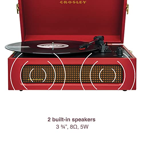 Crosley Voyager – Burgundy Red - Les Beatles, Paul McCartney, John Lennon, RIngo Starr, George Harrison Crosley Voyager - Burgundy Red – Image 7