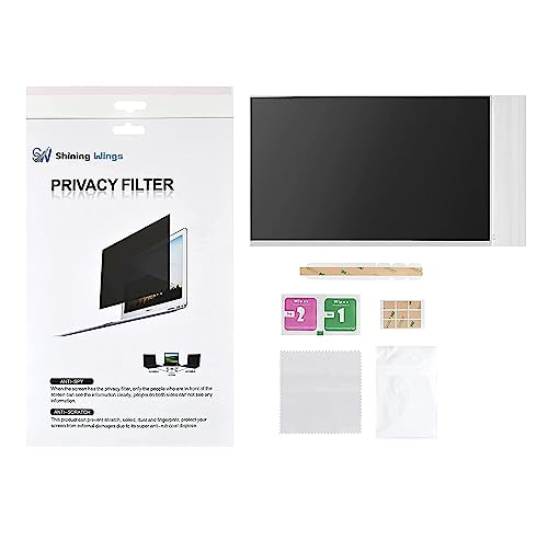 Image of 15.6 inch - Privacy Guard Filter Screen, Avoids Visual Hacking, Anti-Scratch, Anti-Glare, UV & IR Rejection and Anti Blue Light for Eyes Protection. (16:9 Aspect Ratio) 375 * 194mm Size.