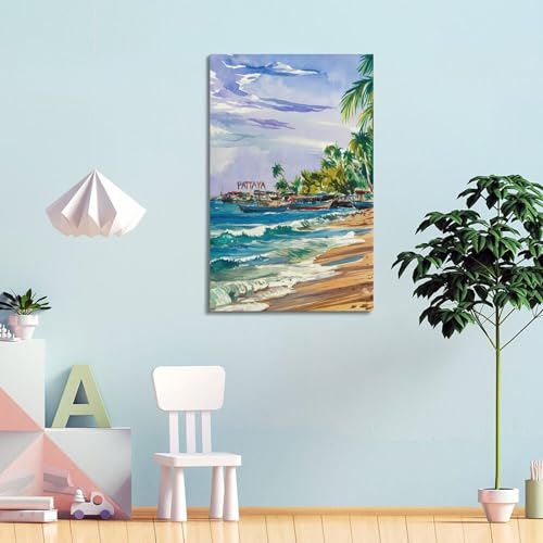 Impression murale de Phuket style aquarelle sur toile - 4