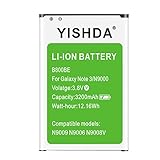 YISHDA Note 3 Battery 3200mAh Replacement Samsung Galaxy Note 3 Battery B800BU for Galaxy Note3 N9000 N9005 N900A N900V N900P N900T | Samsung Note 3 Spare Battery [18 Month Warranty]
