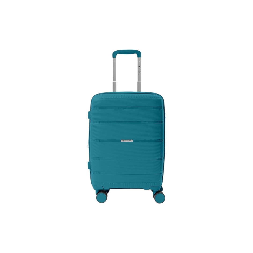 R Roncato Trolley AVIATOR fabricado en polipropileno, Cerceta, S, Maleta rígida, fabricada en polipropileno, expandible, 4 ruedas giratorias