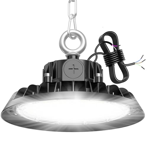 RUISUN UFO 100W LED High Bay Projecteur Garage Light 17000LM Éclairage pour Atelier 6000K...