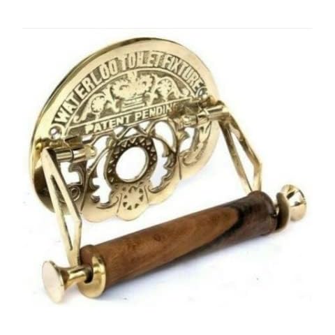 VCraft Water loo Toilet Roll Holder Solid brass, 19 x 15 x14 centimetres (NHGTR764) Cover