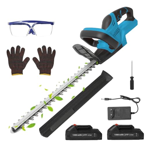 Taille-haie sans fil pour Makita 21V, sécateur, taille-haie manuel, taille-haie électrique sans fil avec batterie, taille-haie sans fil professionnel pour...