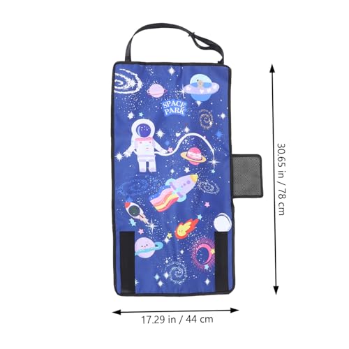 Lit avion portable avec repose pied et siège extensible bleu