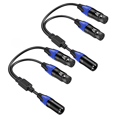Toyayayo TO23230130 Xlr Y Splitter Micrphone Cable3Pin Splitter Balanced Mic Audio Cables cover