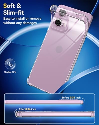 Schutzhülle Für Motorola Edge 50 Pro / Edge 50 - Transparent Mit Displayschutz