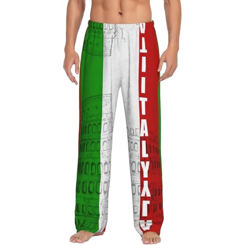 Pantalon pyjama flanelle douce homme imprimé Colisée romain premium