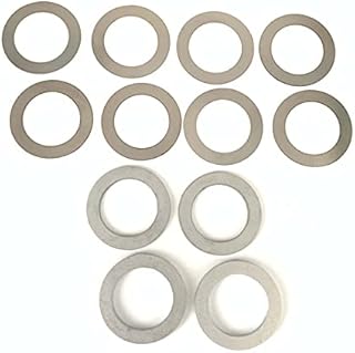 WKOOA 1/2x28 Barrel Shim Kit 5.56 223 Muzzle Brake Alignment Stainless Steel Pack of 12