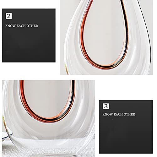 Creative Glass Decanter 1500ml rode wijnkarafen geschenkdoos loodvrij glas wijn geschenk geschikt voor allerlei soorten… - Afbeelding 4