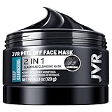 Blackhead Remover Mask, JVR carbone di bambù, pulizia profonda, maschera nera per rimuovere punti neri, pulizia dei pori, controllo dell'olio, 120 ml