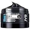 JVR Máscara facial despegable, máscara de puntos negros para hombres, máscara negra de carbón, mascarilla facial refrescante y limpieza profunda para todo tipo de piel, 4.23 onzas