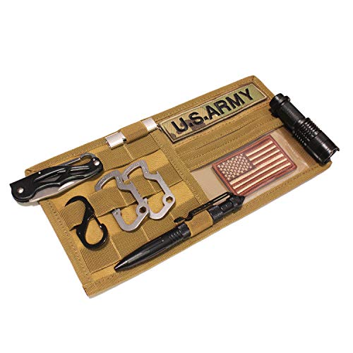 WYNEX Molle Visor Panel Organizer, Tactical Car Sun Visor Cover Molle Webbing Compatible Vehicle Visor Storage Holder Pouch