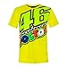 Valentino Rossi Collezione VR46 Classic, T-Shirt Uomo, Giallo, M