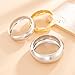Chunky Gold Bangle Bracelets for Women Gold Chunky Bracelet, Trendy Stackable Bangles Minimalist Cuff Fashion Jewelry (Gold Silver-1)