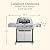 Cuisinart Propel+ 4-Burner 3-in-1 Gas Grill, Stainless Steel Versatile Grill, Griddle and Pizza Oven with Pizza Stone, Convertible to Natural Gas, Side Burner and Integrated Storage, Perfect for BBQs