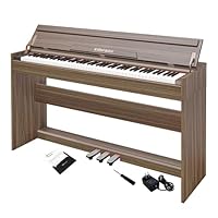 電子ピアノ 88鍵盤 木製 88鍵 アップライト ペダル付き MIDI対応 木製 電子ピアノ 88鍵盤 アップライト スタンド一体型 ブラック