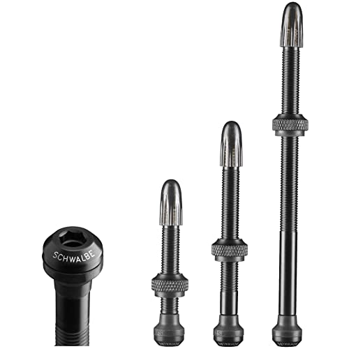 Valvola tubeless Schwalbe negra universal para llantas de bicicleta 5