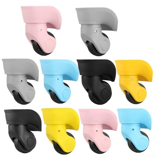 Luggage Wheel Set Replacement Wheels for Suitcase Repair and Maintenance (Black L)