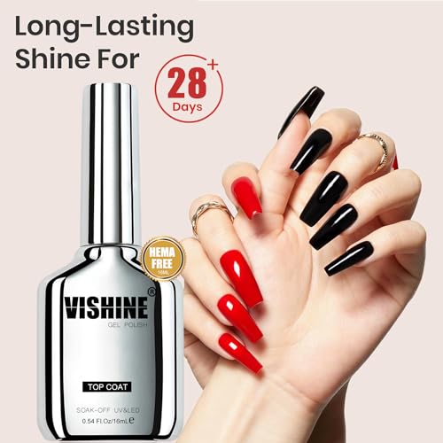 Vishine Gel Top Coat y Base Coat Pack 2 Pzas 16ml miniatura 7