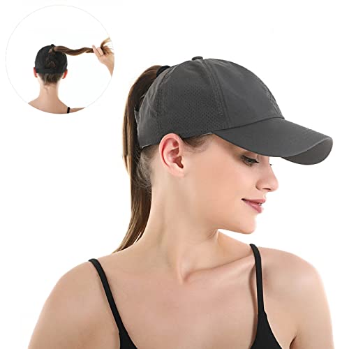 Image of Quick Dry Fit Baseball Cap - Water Repellent Sun Hat for Fishing, Running, Hiking, Golf, Surfing, Sailing, Boating