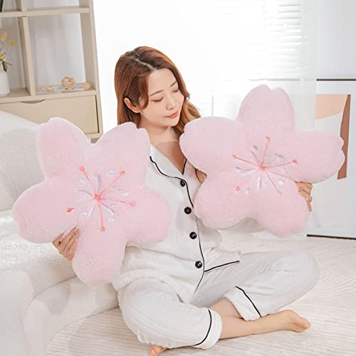 YOZUMD Almofada de travesseiro de flor de cerejeira de brinquedo de pelúcia, toque confortável, trav