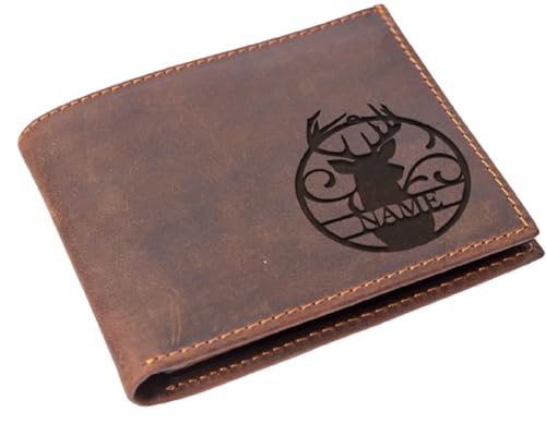 Christmas Deer Wallet, Personalized Christmas Wallet, Custom Name Wallet, Leather Men Wallet, Boyfriend Gifts, Gifts for Dad, Grandpa Gifts, Christmas Gift