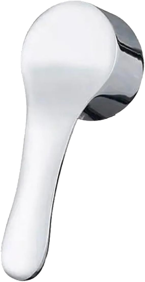 Tap Lever Handle, Silver Chrome Plated Metal Bathroom Single Lever Faucet Switch Handle Replacement for Diameter 35mm Valve Core Bathroom Kitchen Accessories