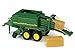 Bruder 02017 - John Deere Großballenpresse mit 2 Quaderballen - 1:16 Ballenpresse Landwirtschaft Bauernhof Ernte-Maschine Feldarbeit Traktor-Anhänger Stroh Heu Rundballen