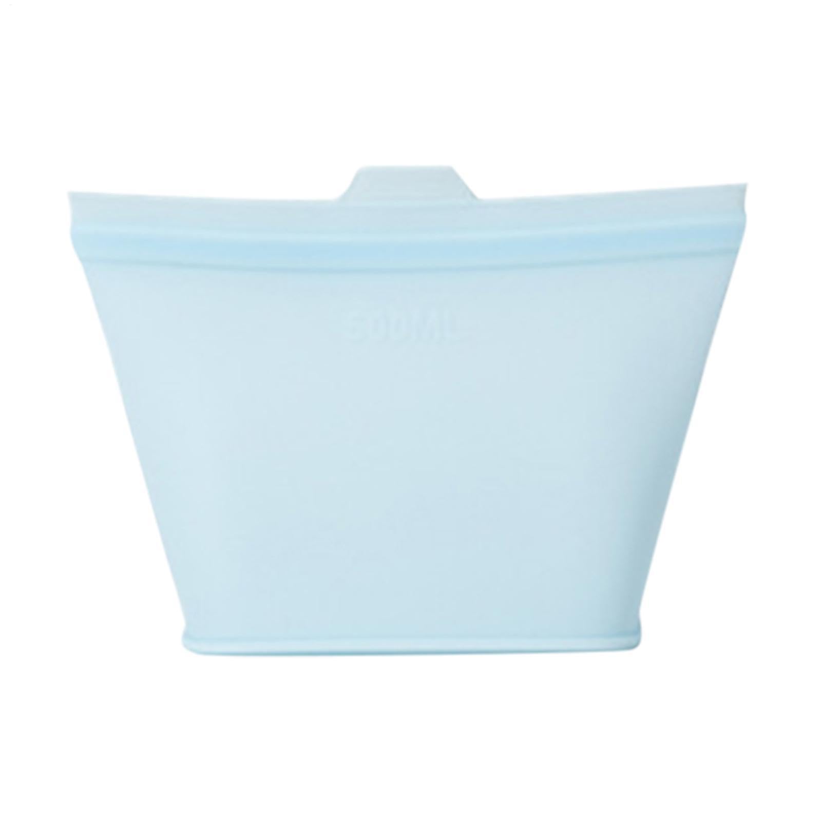Bolsas de congelador de silicona contra derrames bolsas reutilizables de 500 ml para fruta en casa