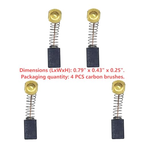 Image of 4 Pack N031652 Carbon Brush Pair for Porter Cable Routers | Fits for Porter Cable 6302, 6902, 690LR, 691, 6912 and 694917 routers; replaces N031652, 869659 and 824216 worn brushes.