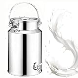 ★Seau Alimentaire Inox Facile à nettoyer et à entretenir :pot a lait inox bidon Grâce à sa surface lisse en acier inoxydable et à sa large ouverture, le nettoyage est un jeu d'enfant. Fini l'accumulation de résidus, place à une hygiène irréprochable à chaque utilisation ! Idéal pour un usage quotidien.