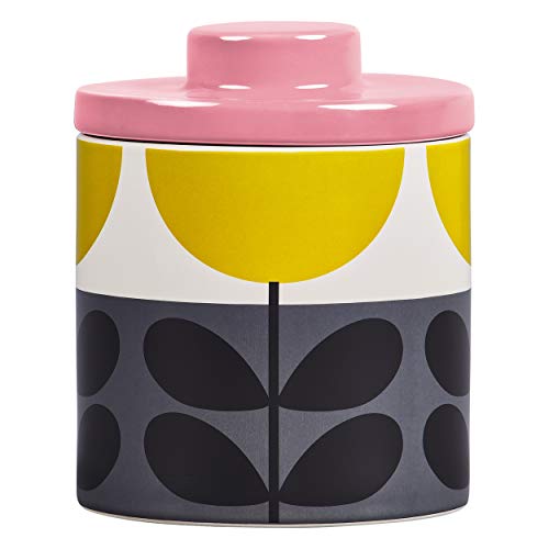 Orla Kiely OK614 Storage Jar-Sunflower Ochre Kitchen, Ceramic