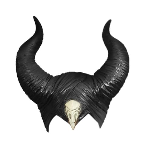 KAIMENG Halloween Cosplay Evil Latex Hat Color negro, Unisex Talla única, Evil Queen Cosplay Disfraz Tocado
