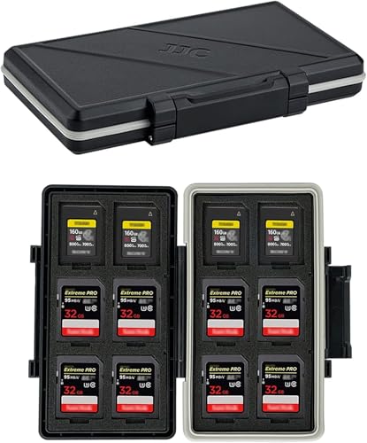 JJC Custodia per scheda di memoria impermeabile per SD SDXC