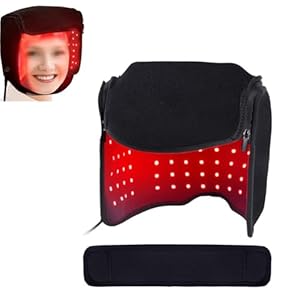 oiakus Lichttherapie Hoed, 215 Stks Leds 660Nm & 850Nm Nabij Infrarood LED Therapie Apparaat Haar Cap, Mannen Vrouwen Bevorderen Haargroei Care Cap, voor Haaruitval