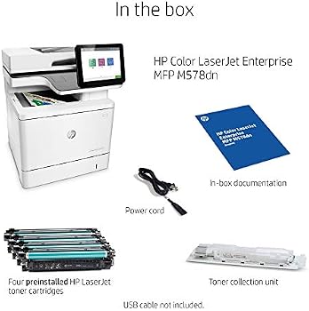 Amazon.com: HP Color LaserJet Enterprise - Impresora doble multifunción  M578dn (7ZU85A) : Productos de Oficina