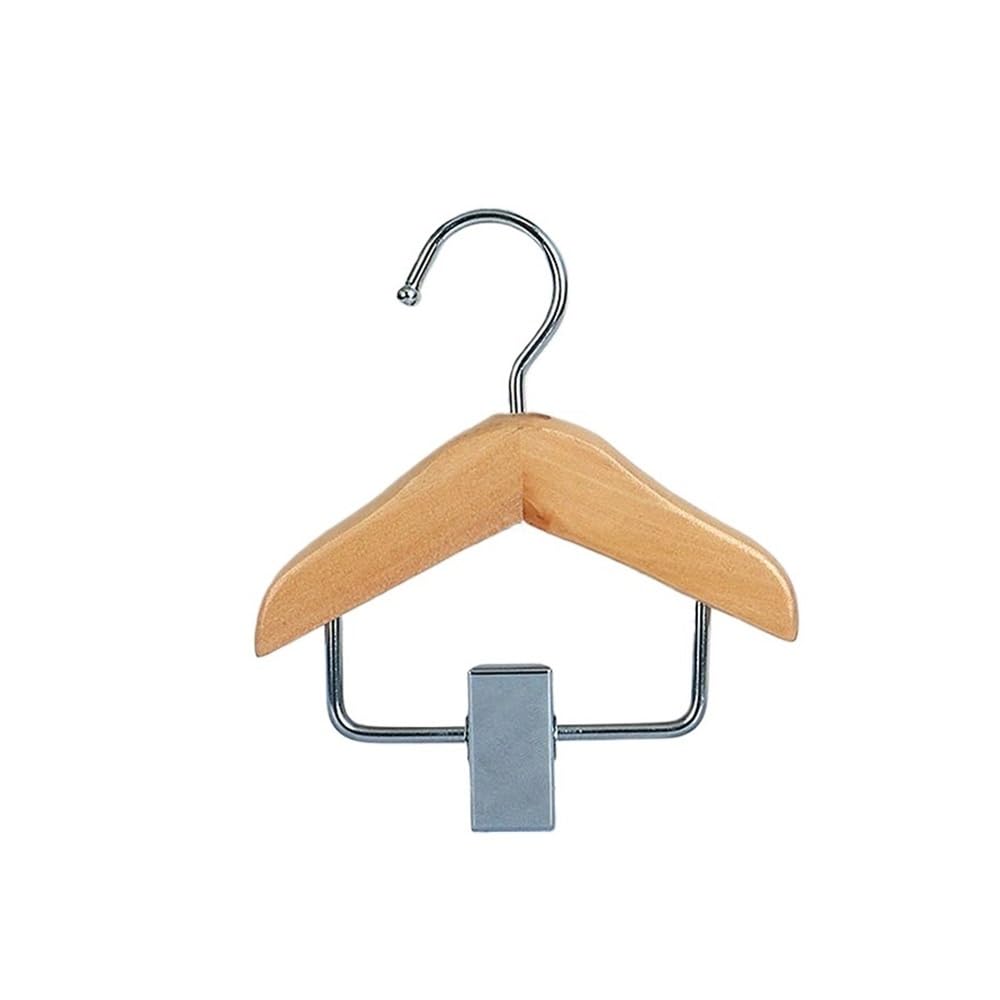 5pcs Clothes Hanger Wooden Garment Hook Clip Pet Apparel Organizer Space-Saving Wardrobe Storage Solution(A)